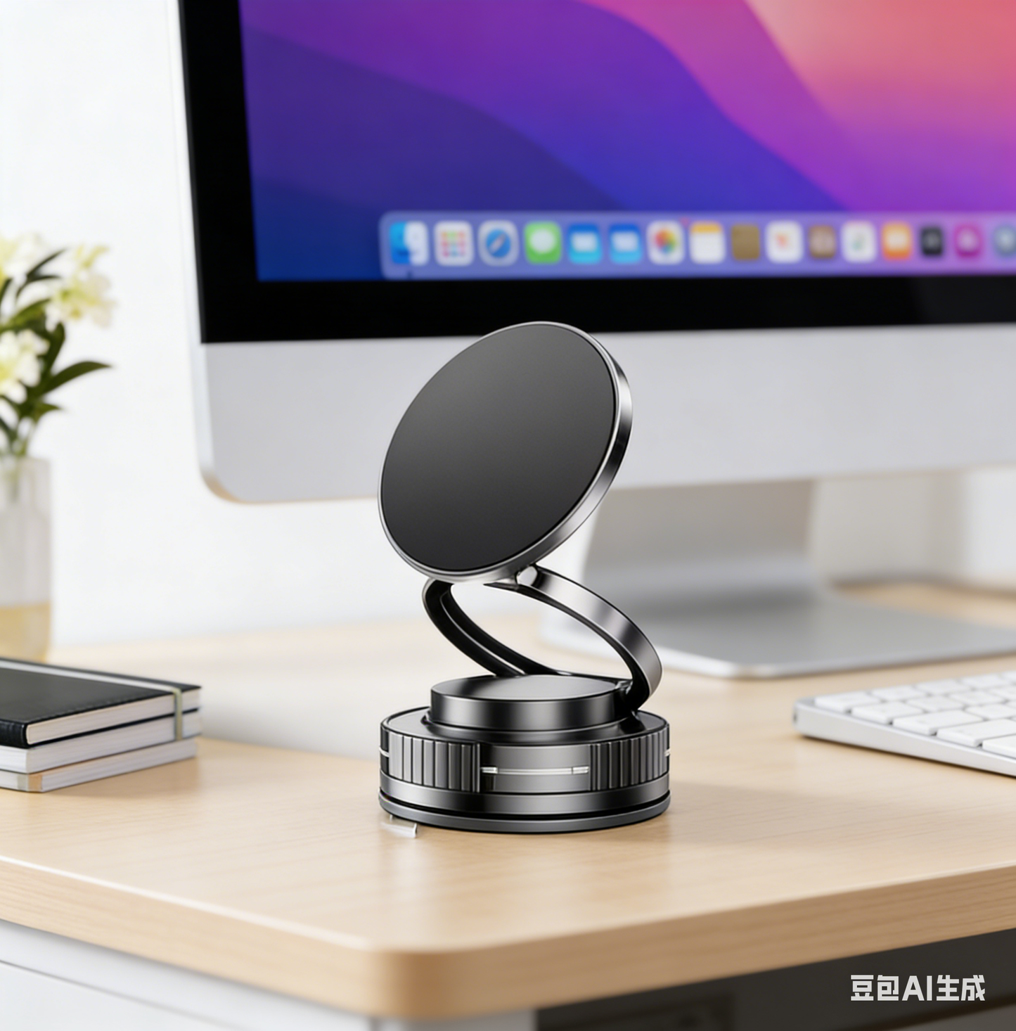 360° Black Magnetic Phone Holder