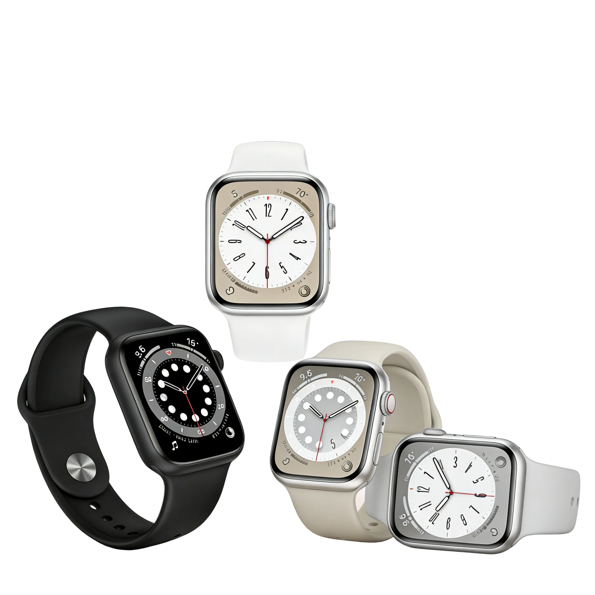 YT002 Mini Apple-Style Smart Watch, All Band Color Options, IP67 Waterproof Fitness Smartwatch Collection
