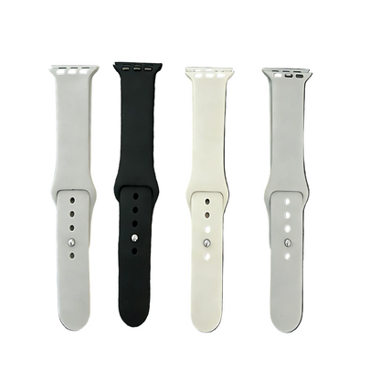 YT002 Mini Apple Smart Watch Replacement Silicone Bands, Multi-Color Options: Black, White, Grey, Light Grey